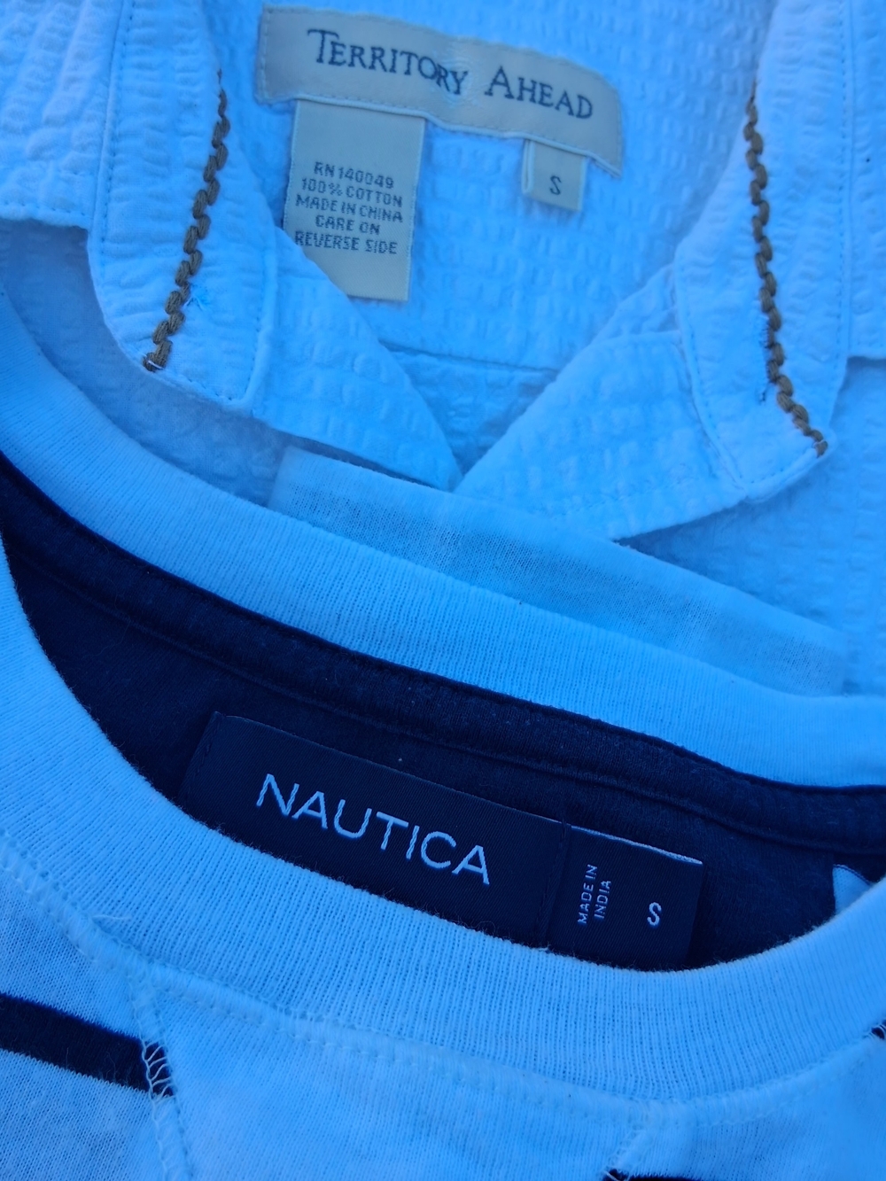 Mens White Long Sleeve Casual Shirt Bundle Size Small